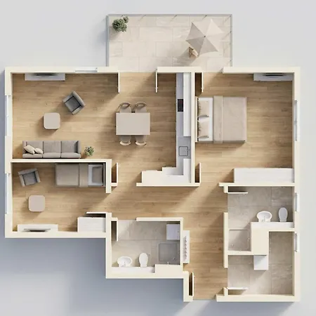 Appartement Hart Backbord *